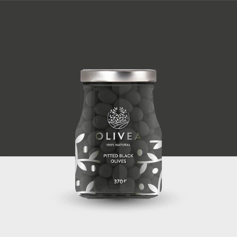 Оливки и оливковое масло - OLIVEA - Оливки чёрные без косточки